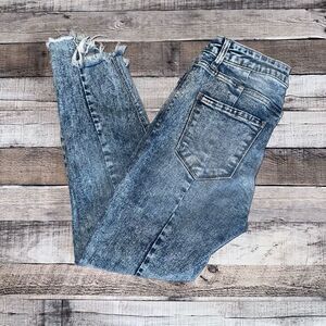 Cello Women's Skinny Jeans - Distressed Blue